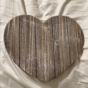 Vintage Heart-Shaped Wooden Wall Art